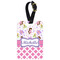 Princess & Diamond Print Metal Luggage Tag w/ Name or Text