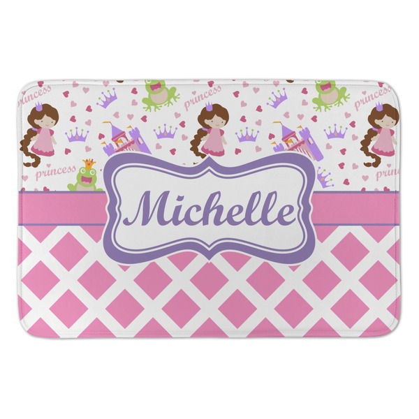 Custom Princess & Diamond Print Anti-Fatigue Kitchen Mat (Personalized)