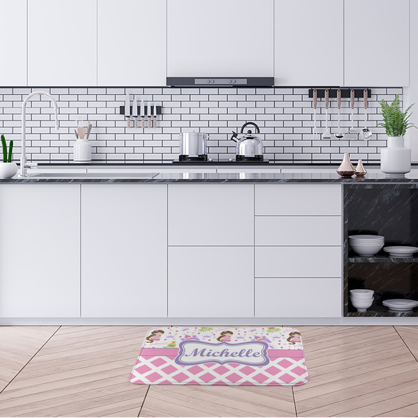 Princess & Diamond Print Anti-Fatigue Kitchen Mats - LIFESTYLE