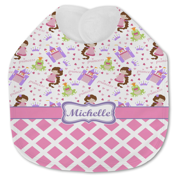 Princess & Diamond Print Baby Bib - AFT closed