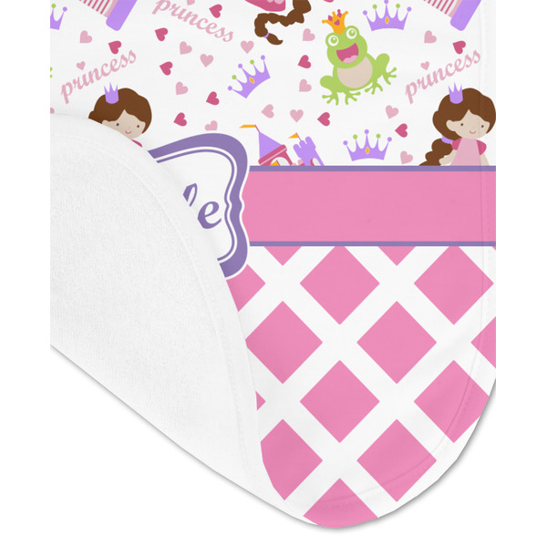 Princess & Diamond Print Baby Bib - AFT detail