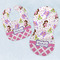 Princess & Diamond Print Baby Bib & Burp Set w/ Name or Text