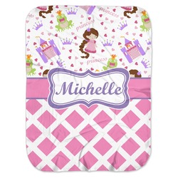 Princess & Diamond Print Baby Swaddling Blanket (Personalized)