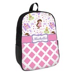 Princess & Diamond Print Kids Backpack (Personalized)