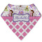 Princess & Diamond Print Bandana Bib (Personalized)
