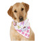 Princess & Diamond Print Dog Bandana Scarf w/ Name or Text