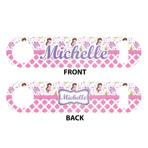 Princess & Diamond Print Bar Bottle Opener - White - Approval