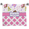 Princess & Diamond Print Bath Towel (Personalized)