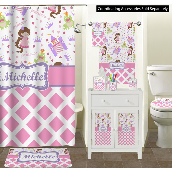 Princess & Diamond Print Bathroom Scene