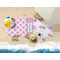 Princess & Diamond Print Beach Towel Lifestyle
