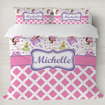 Princess & Diamond Print Duvet Cover Set - King (Personalized)