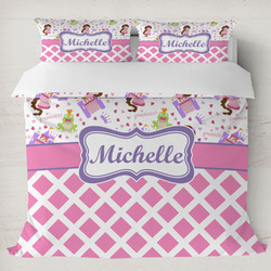Princess & Diamond Print Duvet Cover Set - King (Personalized)