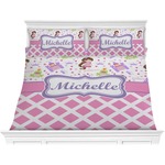 Princess & Diamond Print Comforter Set - King (Personalized)