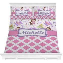 Princess & Diamond Print Comforter Set - Full / Queen (Personalized)