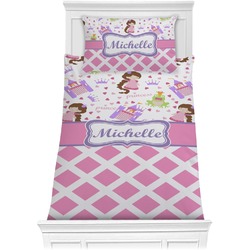 Princess & Diamond Print Comforter Set - Twin (Personalized)