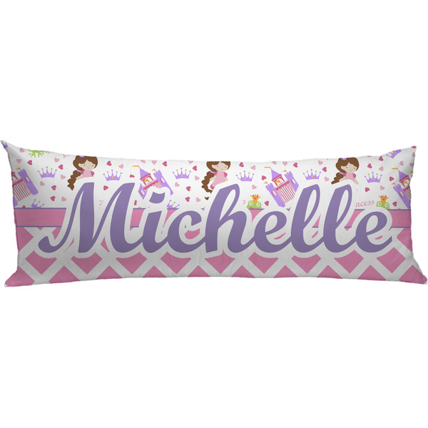Custom Princess & Diamond Print Body Pillow Case (Personalized)
