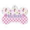 Princess & Diamond Print Bone Shaped Dog ID Tag (Personalized)