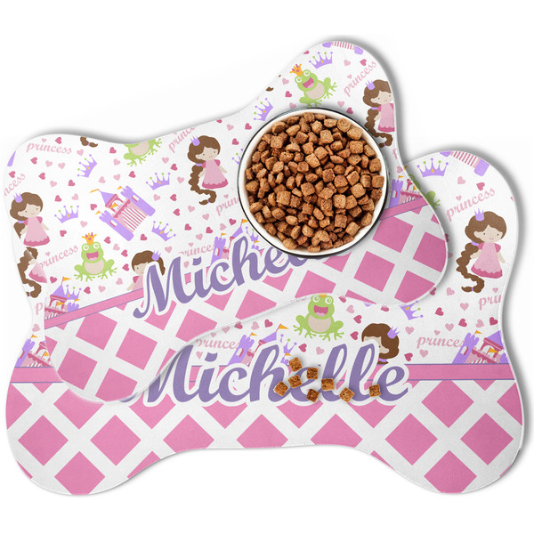 Princess & Diamond Print Bone Shaped Dog Mats - MAIN