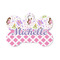 Princess & Diamond Print Bone Shaped Dog ID Tag - Small (Personalized)