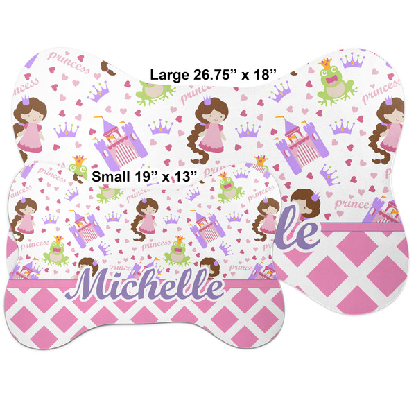 Princess & Diamond Print Bone Shaped Mat Comparison