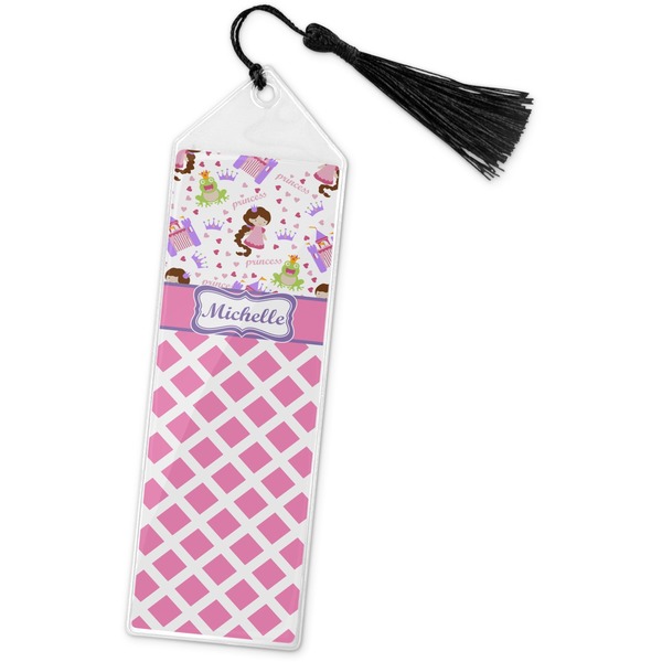 Custom Princess & Diamond Print Book Mark w/Tassel (Personalized)