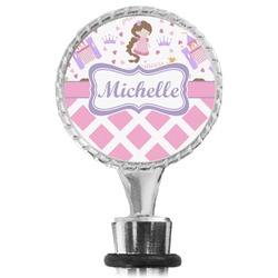 Princess & Diamond Print Wine Bottle Stopper (Personalized)