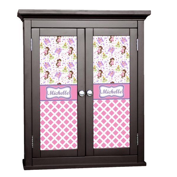 Custom Princess & Diamond Print Cabinet Decal - Medium (Personalized)