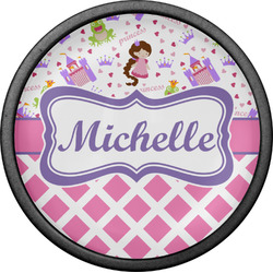 Princess & Diamond Print Cabinet Knob (Black) (Personalized)