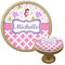 Princess & Diamond Print Cabinet Knob - Gold (Personalized)