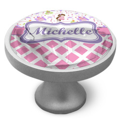 Princess & Diamond Print Cabinet Knob (Personalized)
