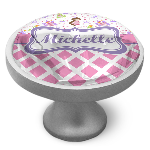 Custom Princess & Diamond Print Cabinet Knob (Personalized)