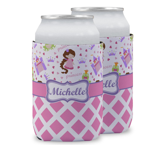 Custom Princess & Diamond Print Can Cooler (12 oz) w/ Name or Text