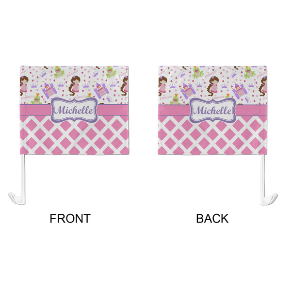 Princess & Diamond Print Car Flag - Large - APPROVAL