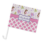Princess & Diamond Print Car Flag (Personalized)