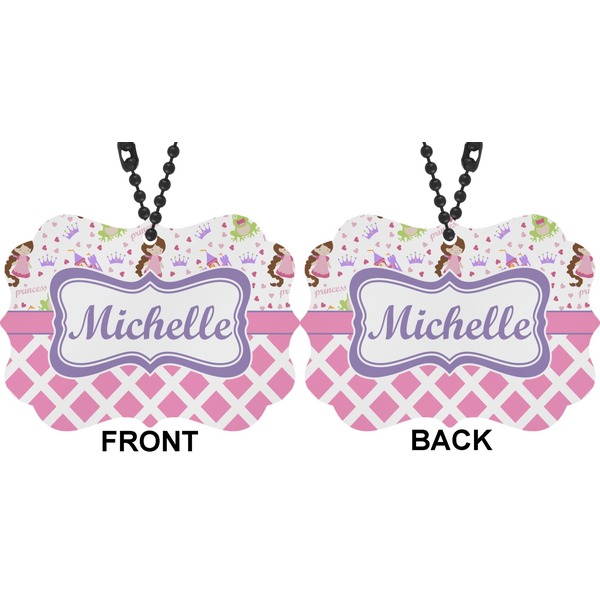 Princess & Diamond Print Car Ornament (Approval)