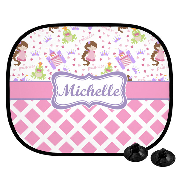 Custom Princess & Diamond Print Car Side Window Sun Shade (Personalized)