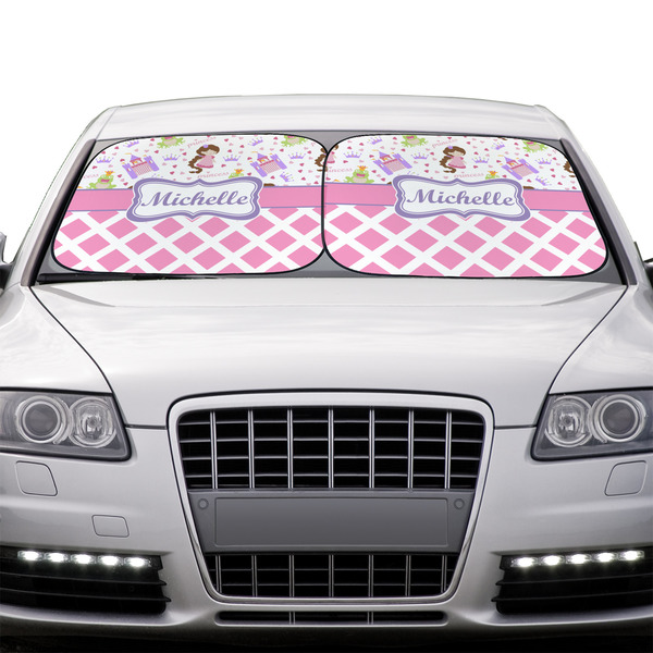 Princess & Diamond Print Car Sun Shades - IN CONTEXT