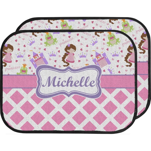 Princess & Diamond Print Custom Car Floor Mats (Back Seat)