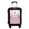 Princess & Diamond Print Carry On Hard Shell Suitcase - Front