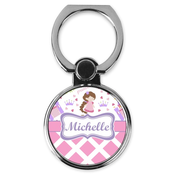 Custom Princess & Diamond Print Cell Phone Ring Stand & Holder (Personalized)