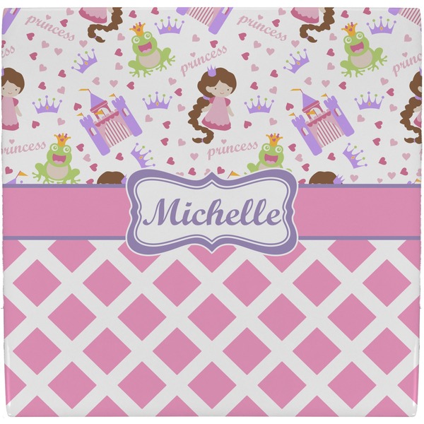 Custom Princess & Diamond Print Ceramic Tile Hot Pad (Personalized)