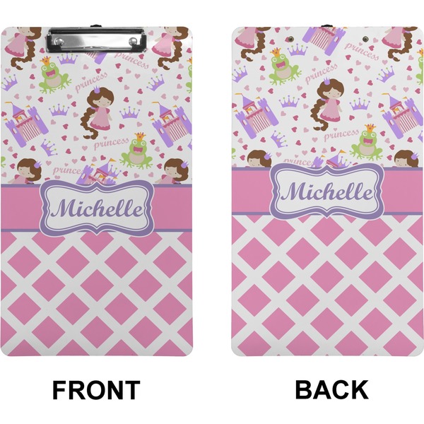 Princess & Diamond Print Clipboard (Legal) (Front + Back)
