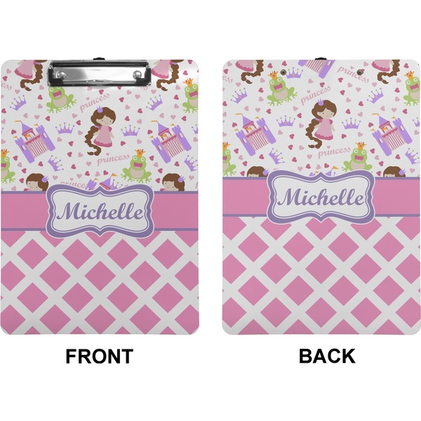 Princess & Diamond Print Clipboard (Letter) (Front + Back)