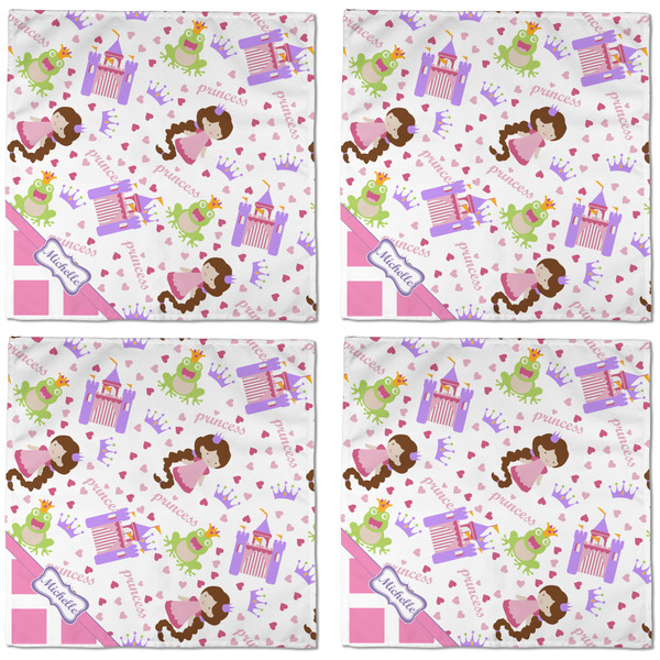 Princess & Diamond Print Cloth Napkins - Personalized Dinner (APPROVAL) Set of 4