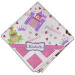 Princess & Diamond Print Cloth Dinner Napkin - Single w/ Name or Text