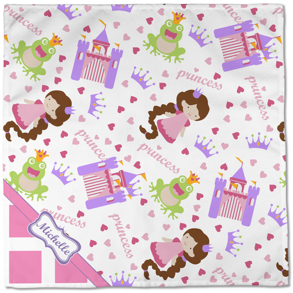 Princess & Diamond Print Cloth Napkins - Personalized Dinner (Full Open)
