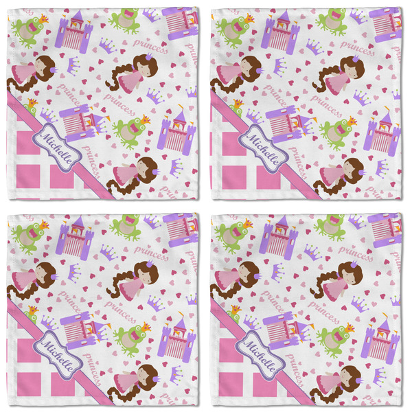 Princess & Diamond Print Cloth Napkins - Personalized Lunch (APPROVAL) Set of 4