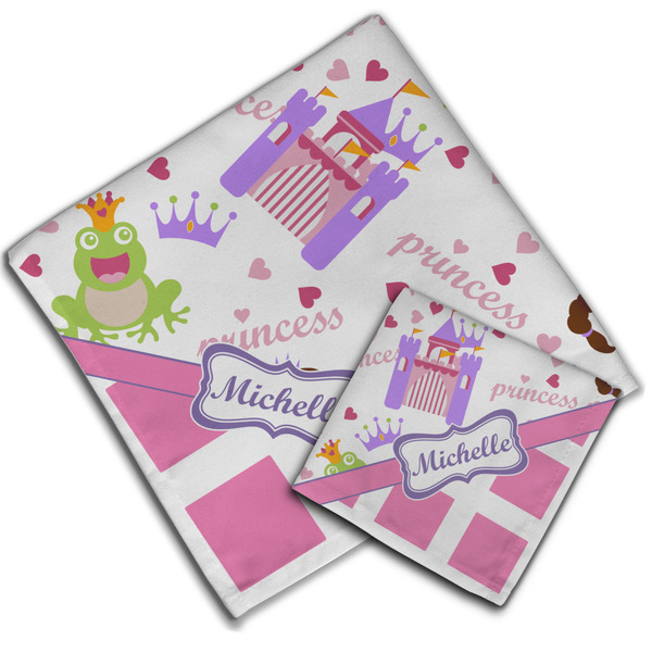 Princess & Diamond Print Cloth Napkins - Personalized Lunch & Dinner (PARENT MAIN)