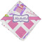 Princess & Diamond Print Cloth Napkins - Personalized Lunch (Folded Four Corners)