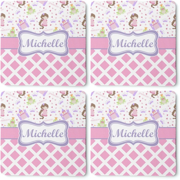 Princess & Diamond Print Coaster Rubber Back - Apvl